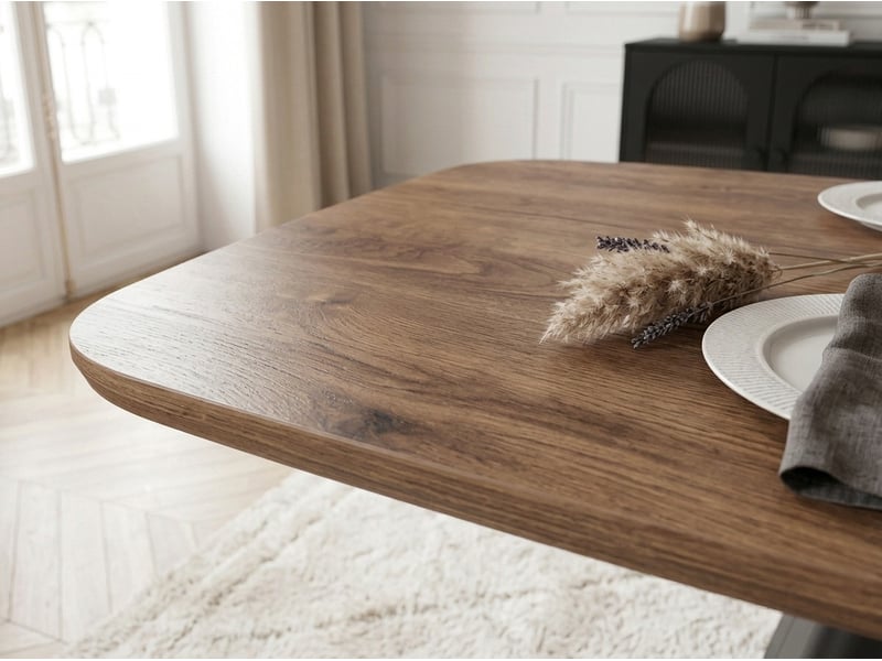 Bobochic table à manger extensible rectangulaire 180 à 256 cm jude effet bois JUDE - Conforama D