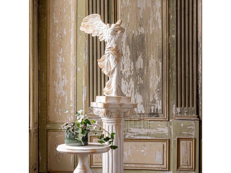  Statue ange torse extérieur rémi 88cm beige  - Conforama B