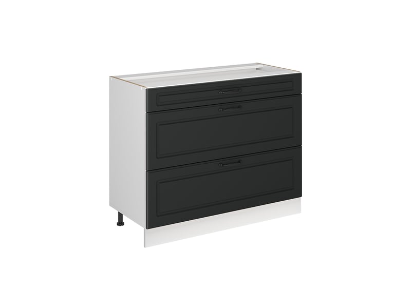  Vicco meuble cuisine, anthracite campagneblanc, 100cm sans plan de travail  - Conforama A