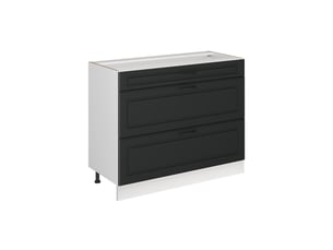 Vicco meuble cuisine, anthracite campagneblanc, 100cm sans plan de travail