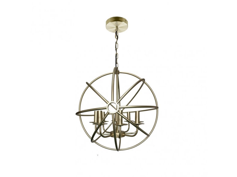  Fabrilamp arneses, suspension classique, 8xe14, doré, 65-150 x 52 x 49 cm 141798002 - Conforama A