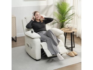 Fauteuil relax électrique  PANGIVO Velours beige