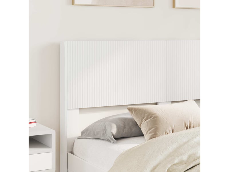 Lit double- lit adulte - cadre de lit avec rangement et tête de lit blanc 120 x 190 cm - Conforama B