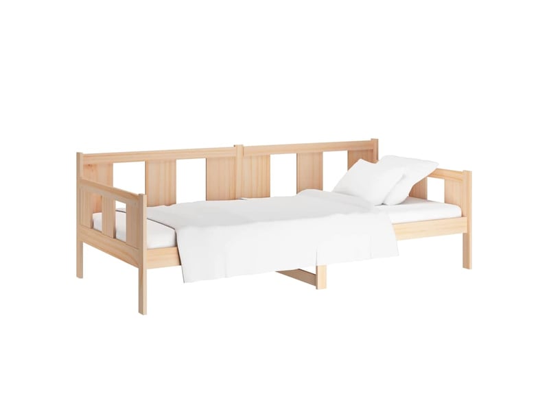  Lit simple- lit adulte -  lit de jour sans matelas bois de pin massif 90x200 cm  - Conforama B