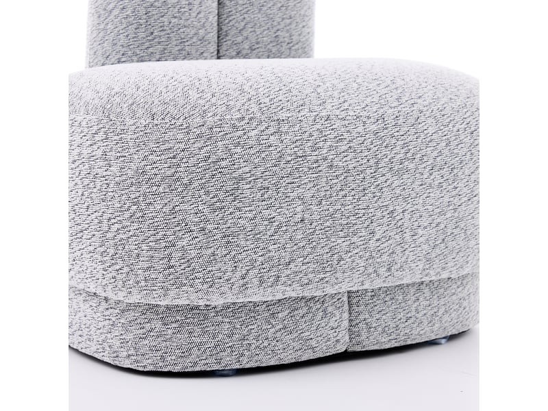  Pouf en tissu avec oreilles de lapin blanc gris antique 54 x 41.5 x 54 cm W3479P401867 - Conforama D