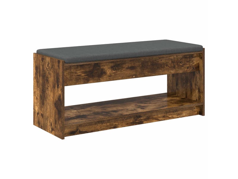  Banc d'entrée, banc interieur chêne fumé 103x38x45 cm  - Conforama A