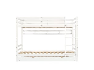 Lit superposé 90x200 cm RAUMIO coloris blanc