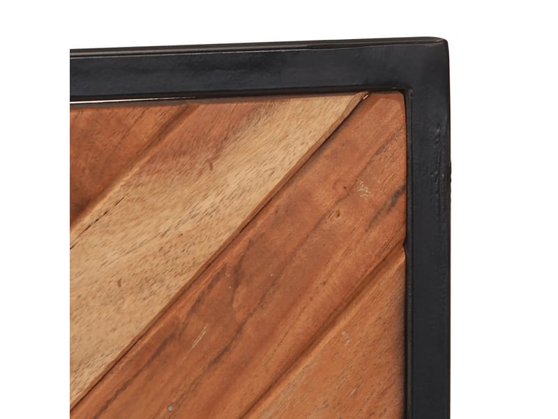  Lot de 2 porte-manteaux muraux design pratique 35 x 1 x 90 cm en bois massif acacia 02_0047571  - Conforama E