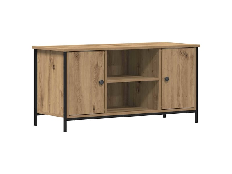  Meuble tv - banc tv - meuble de rangement 100 x 40 x 50 cm chêne artisanal bois d'ingénierie  - Conforama A