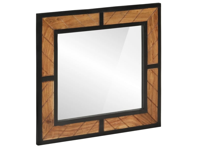  Miroir de salle de bain, miroir de toilette 60x1x55 cm bois massif d'acacia cf62487  - Conforama A