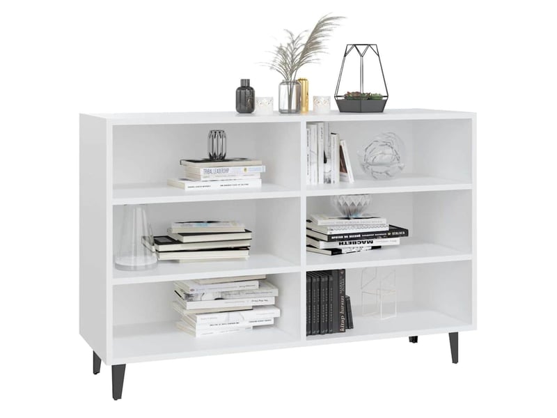  Buffet - bahut - meuble de rangement blanc 103,5x35x70 cm bois d'ingénierie  - Conforama C
