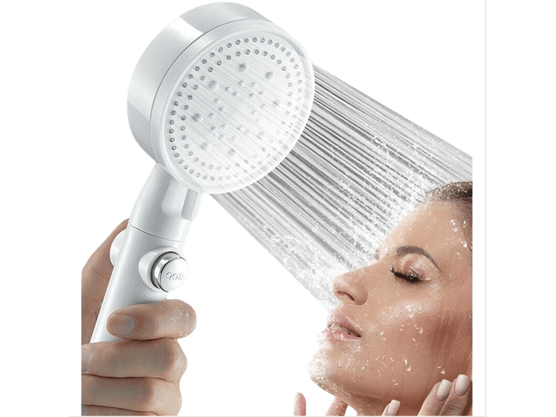Pommeau De Douche Haute Pression 6 Modes - Économie D'eau Avec Bouton Stop