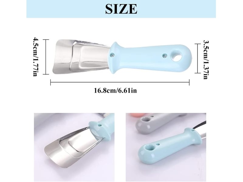  2 pièces grattoir - pour réfrigérateur, dégivreur, grattoir de dégivrage -pelle à dégivrage - grattoir glace(bleu et beige)  - Conforama B