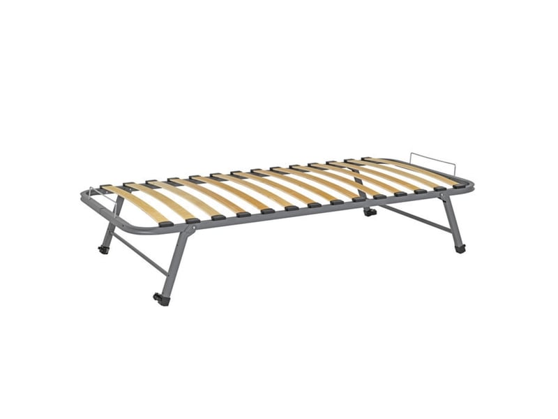 Pack lit gigogne avec 2 matelas 90x190 cm lupin noisette Lupin - Conforama E