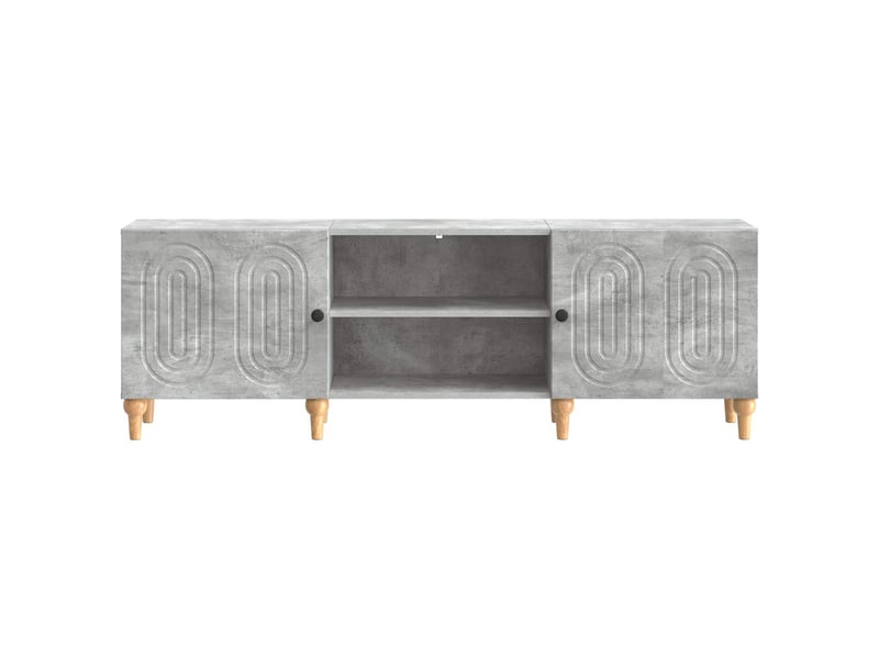  Meuble tv - banc tv - meuble de rangement 150 x 31 x 50 cm gris béton bois d'ingénierie  - Conforama E