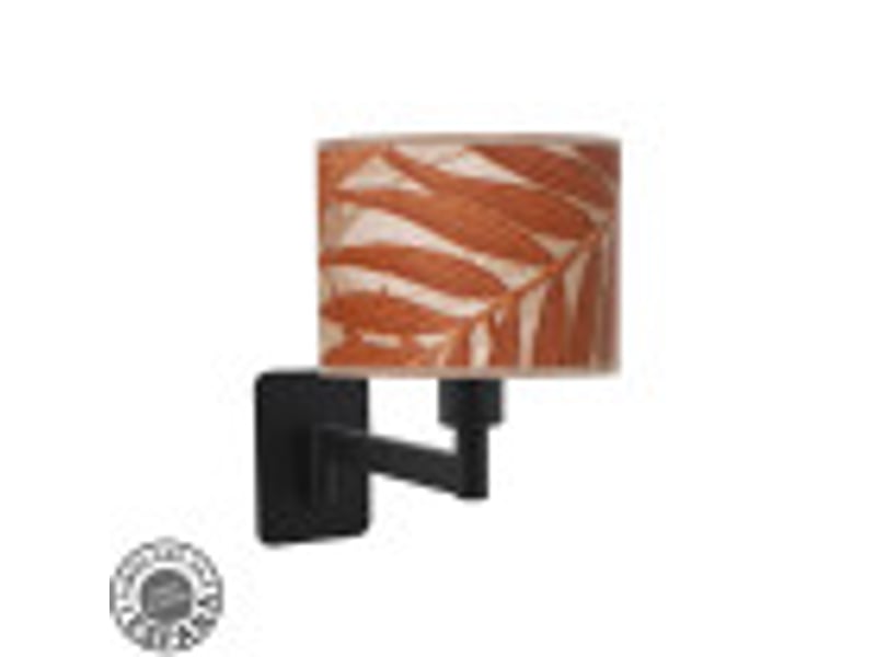  Applique murale fabrilamp moda noir terracotta 1 x e14 26x17x28 cm 212461029 - Conforama B