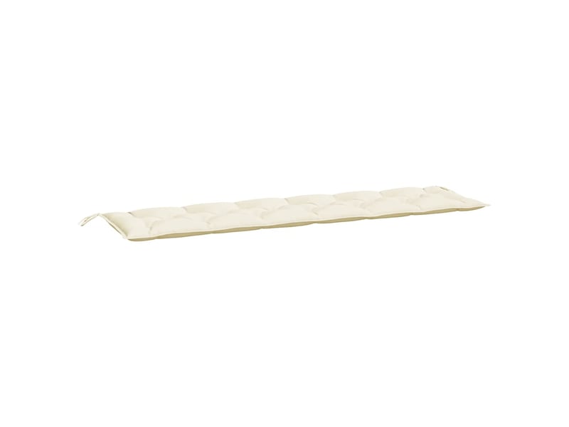  Coussin de banc de jardin, coussin d'assise blanc crème 200x50x7 cm tissu oxford cf52665  - Conforama A