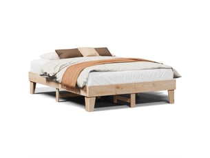 Lit 2 places 150x200 cm    coloris marron