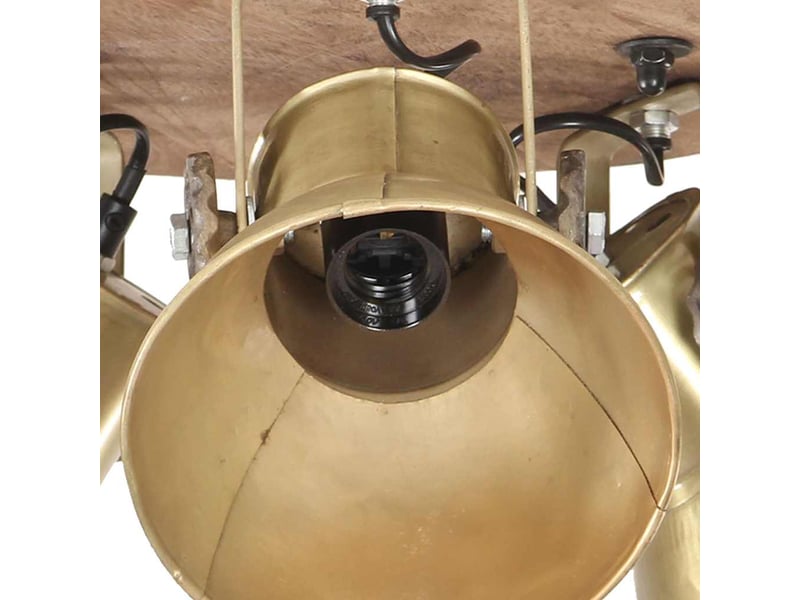  Plafonnier industriel, lampe plafond 25 w laiton 42x27 cm e27  - Conforama E