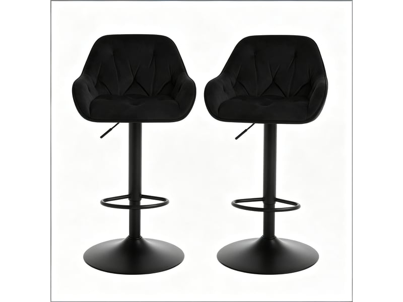  Chaise élégance, salle à manger, salon, bar, petit-déjeuner avec dossier, chaise de bureau moderne  - Conforama A