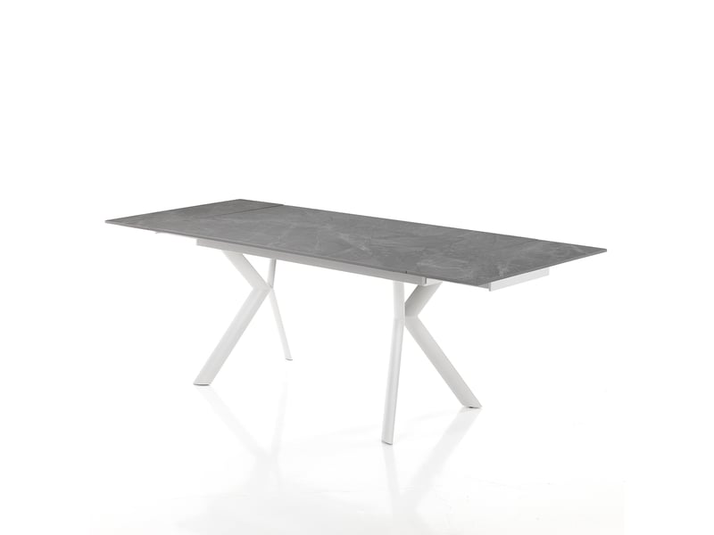 Table extensible en céramique effet marbre 80x140-200 cm juian 1 - Conforama D