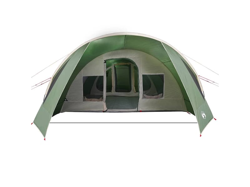  Tente tunnel, tente de camping 6-persoons 6 personne vert et blanc shl4263  - Conforama E