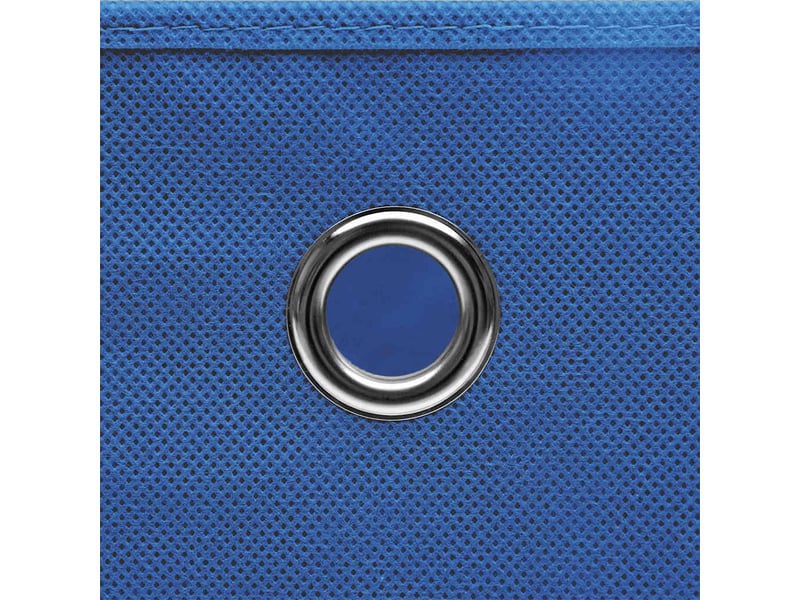 Boîtes de rangement avec couvercle 10 pcs bleu 32x32x32cm tissu - Conforama E