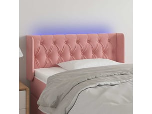 Tete de lit A poser largeur 103 cm rose
