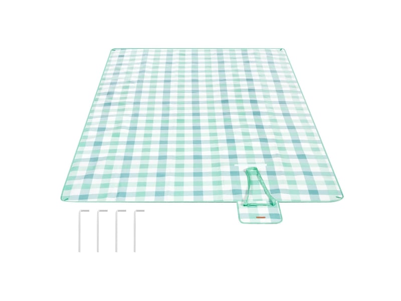  Couverture de pique-nique 4 piquets de sol grand tapis pour camping jardin plage extérieur hydrofuge pliable portable 12_0005258  - Conforama A