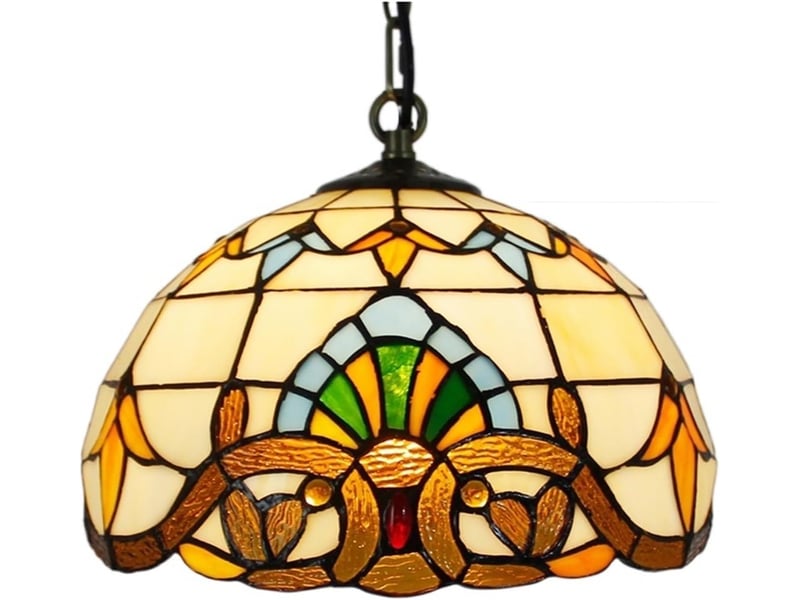  Suspension créative en bois massif et verre, style campagne – e27, source 9w blanc chaud incluse, pour salle à manger, bureau et chambre-style 1  - Conforama A
