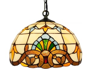Suspension créative en bois massif et verre, style campagne – e27, source 9w blanc chaud incluse, pour salle à manger, bureau et chambre-style 1