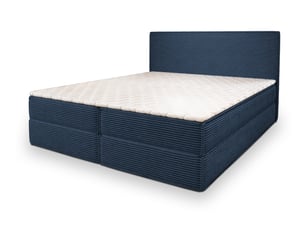 Lit avec rangement 160x200 cm MASSENO coloris bleu
