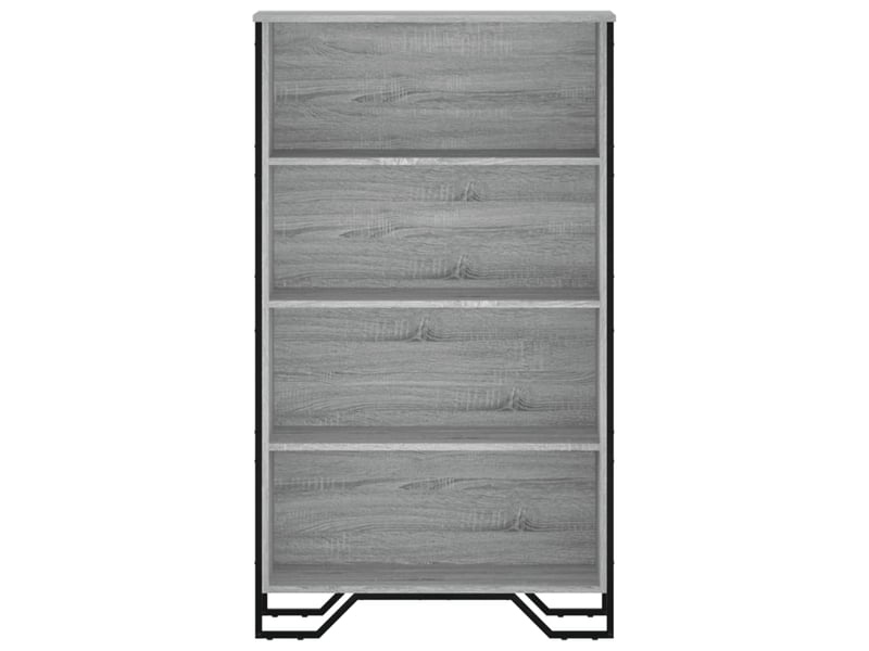  Bibliothèque, meuble de rangement salon sonoma gris 80x31x137,5 cm bois d'ingénierie  - Conforama D