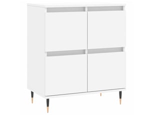 Buffet - bahut - meuble de rangement blanc 60x35x70 cm bois d'ingénierie