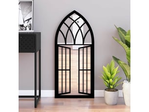 Miroir rectangulaire à fixer coloris noir <strong></strong>  <strong></strong> - 100 cm x 45 cm