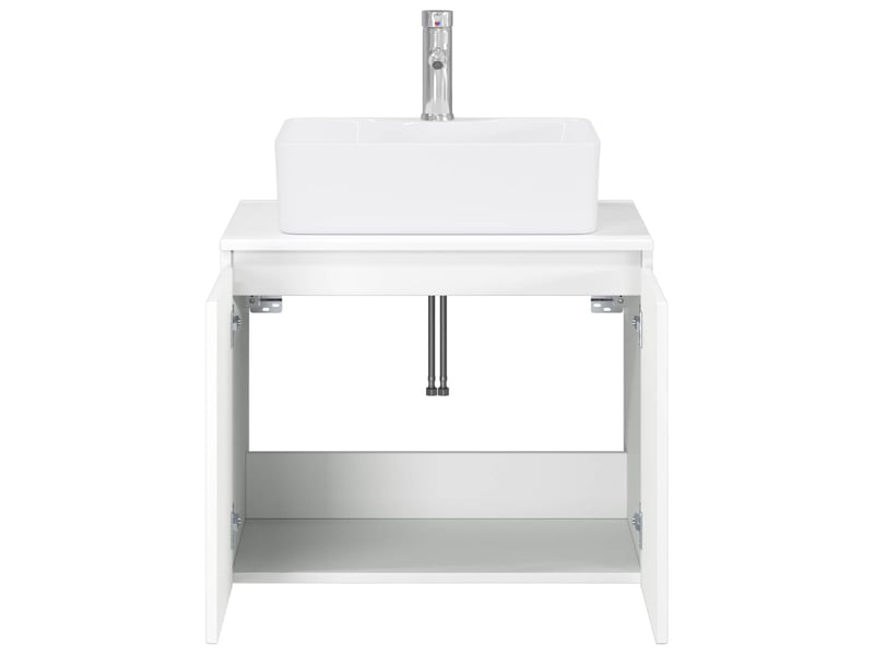  Ensemble de mobilier de salle de bain blanc bois d'ingénierie cf64579  - Conforama C