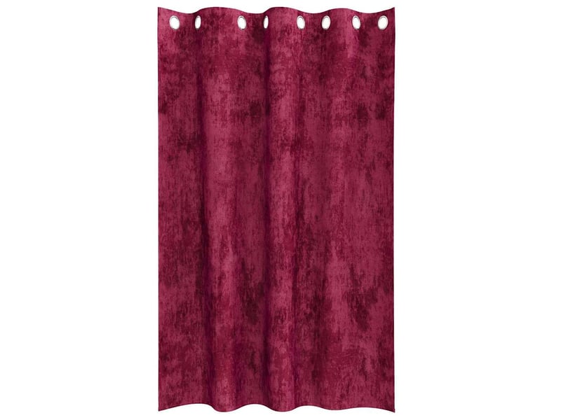 Lot de 2 rideaux en velours, rideaux de fenêtre bordeaux 175 x 140 cm velours cf44149 - Conforama D