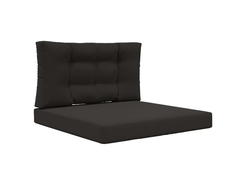  Coussin de canapé d'extérieur, coussin de chaise polyester noir 80 x 80 cm cf54132  - Conforama A