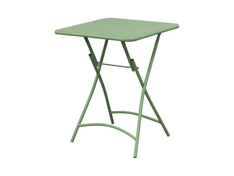 Table de jardin pliable en métal vert - baca - Conforama A