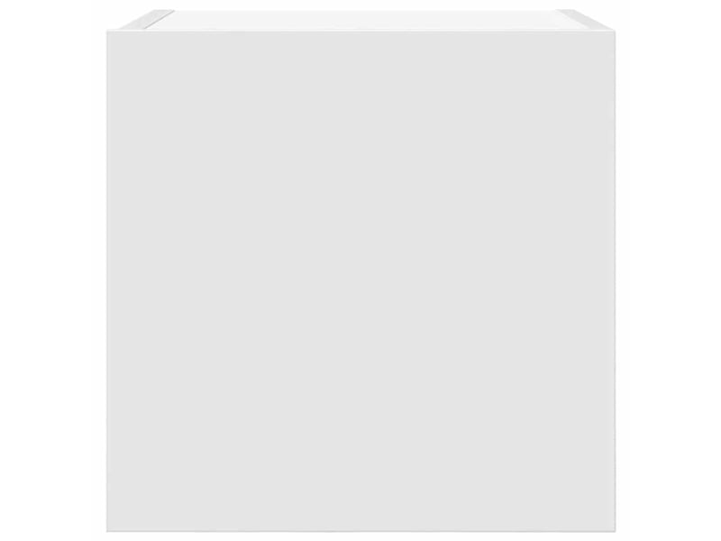  Lot de 4 meuble tv mural, meuble tv suspendu blanc 30,5x30x30 cm  - Conforama D