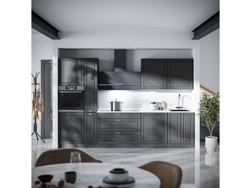  Vicco elément haut de cuisine, anthracite campagne, 60cm  - Conforama E