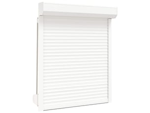 Store enrouleur, store roulant blanc 100 x 130 cm aluminium et polyuréthane cf47249