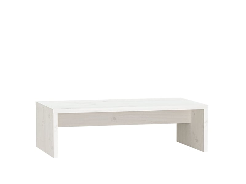  Support de moniteur 50 x 27 x 15 cm bois de pin solide blanc 02_0029209  - Conforama A