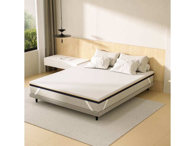  Matelas de 7,5 cm d'épaisseur, 160 x 200 cm, mousse à mémoire de forme, ergonomique, lavable  - Conforama E