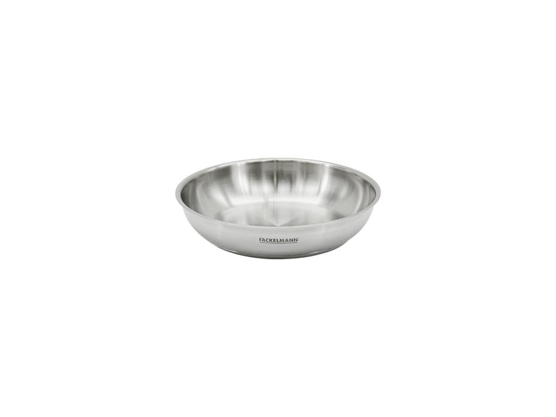 Poêle 24 cm en inox manche amovible fackelmann inogrip 66071 - Conforama A