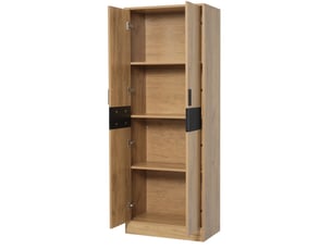 Bibliotheque coloris bois clair 3 étagère(s) <strong>MODENUIT </strong> <strong></strong> - 60 cm x 160 cm