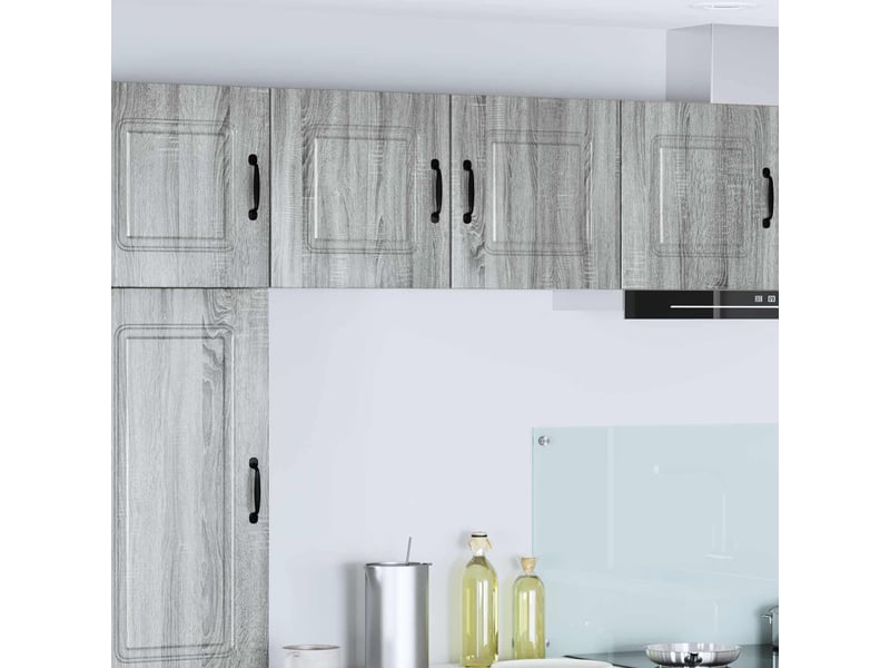  Meuble mural de cuisine | armoire de cuisine 2 pcs gris sonoma shl6172  - Conforama B