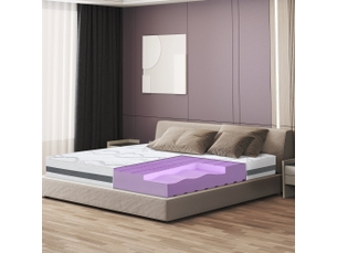 Matelas 200x220 cm <strong>THE WHITE STONE</strong> <strong></strong> Mousse soutien Ferme épaisseur 25 cm