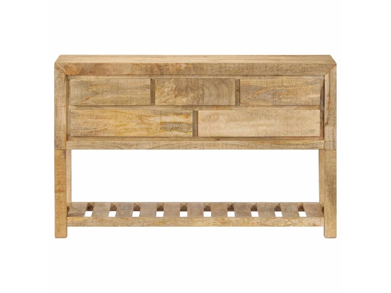  Buffet - bahut - meuble de rangement 120x30x75 cm bois de manguier massif  - Conforama A