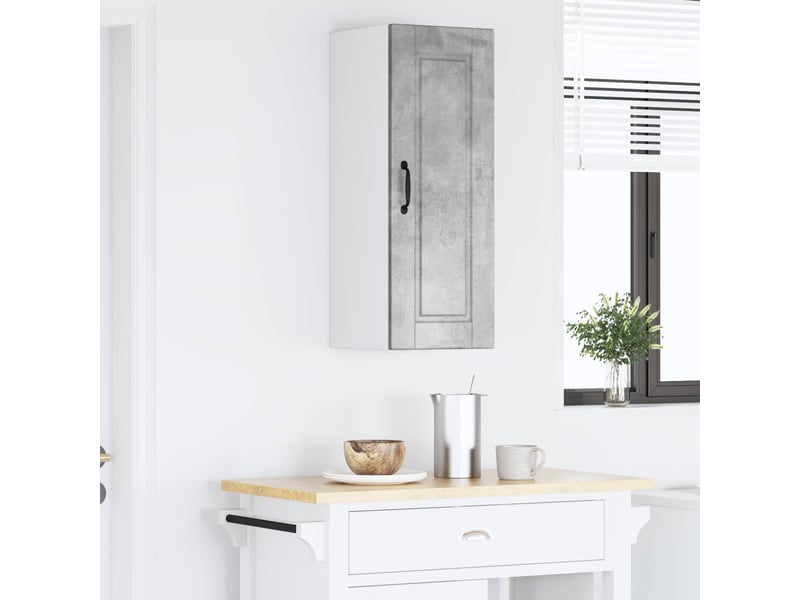  Meuble mural de cuisine, armoire de cuisine gris béton 30x31x80cm bois d'ingénierie shl279  - Conforama D